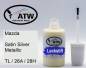 Preview: Mazda, Satin Silver Metallic, TL / 26A / 28H: 20ml Lackstift, von ATW Autoteile West.